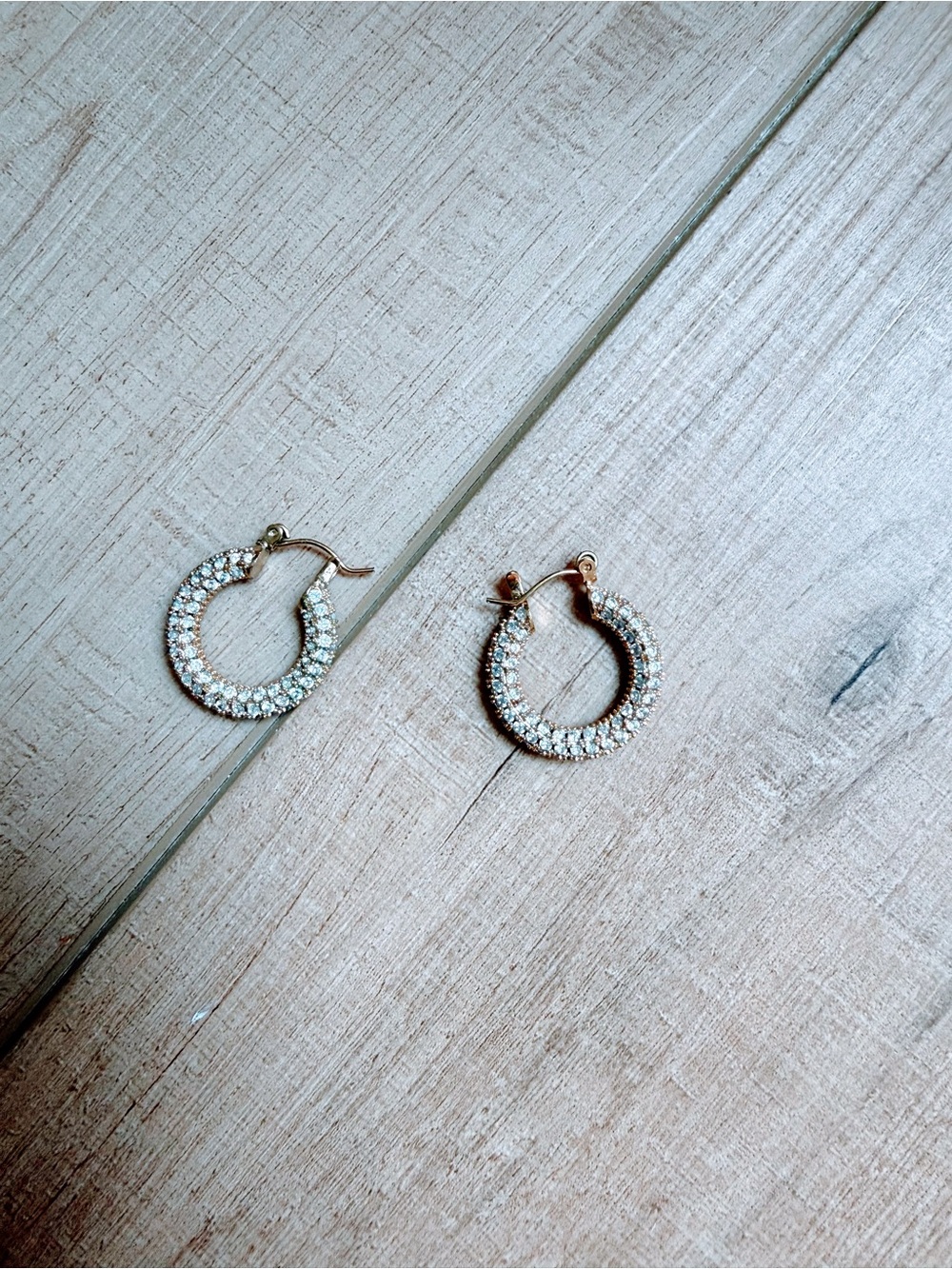 Fallon Jewelry 360 Pave Hoops-Gold